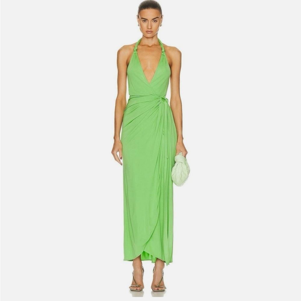 STAUD Reagan Dress Kiwi